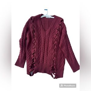 B.original Cable Knit Sweater by Shoe Fly size M